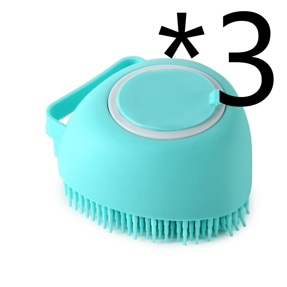 Silicone Dog Bath Massage Gloves Brush Pet Cat Bathroom Cleaning Tool Comb Brush For Dog Can Pour Shampoo Dog Grooming Supplies - Pawlium