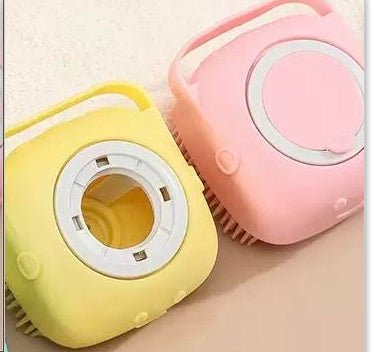 Silicone Dog Bath Massage Gloves Brush Pet Cat Bathroom Cleaning Tool Comb Brush For Dog Can Pour Shampoo Dog Grooming Supplies - Pawlium