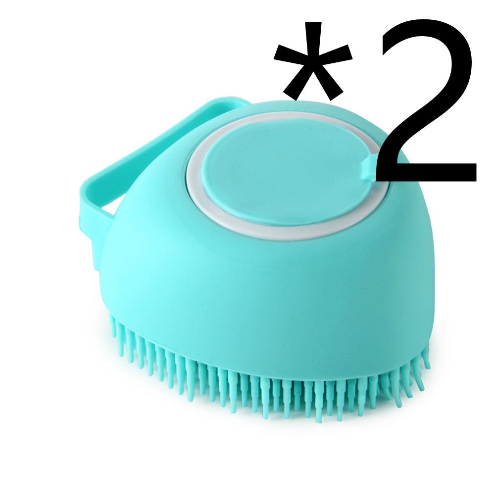 Silicone Dog Bath Massage Gloves Brush Pet Cat Bathroom Cleaning Tool Comb Brush For Dog Can Pour Shampoo Dog Grooming Supplies - Pawlium