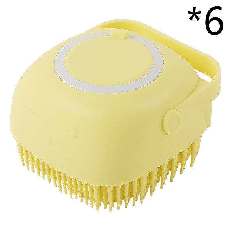 Silicone Dog Bath Massage Gloves Brush Pet Cat Bathroom Cleaning Tool Comb Brush For Dog Can Pour Shampoo Dog Grooming Supplies - Pawlium